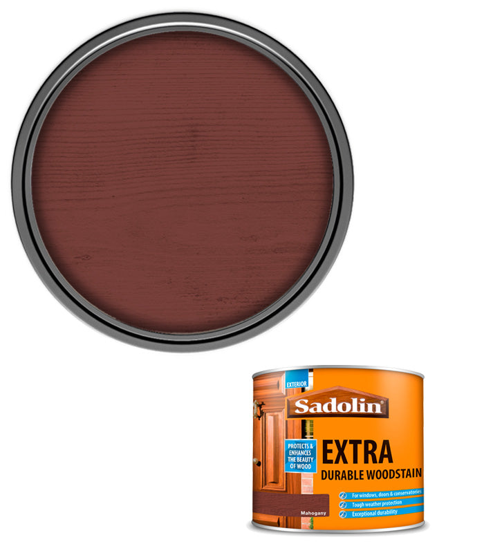 Sadolin Extra Durable Woodstain - Mahogany - 500ml