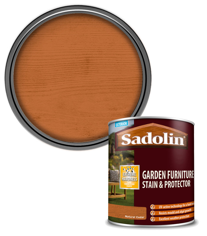 Sadolin Garden Furniture Stain and Protect - Natural Cedar - 1L