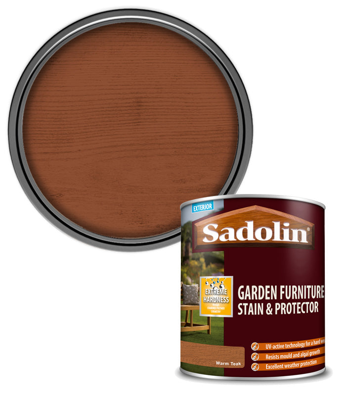 Sadolin Garden Furniture Stain and Protect - Warm Teak - 1L