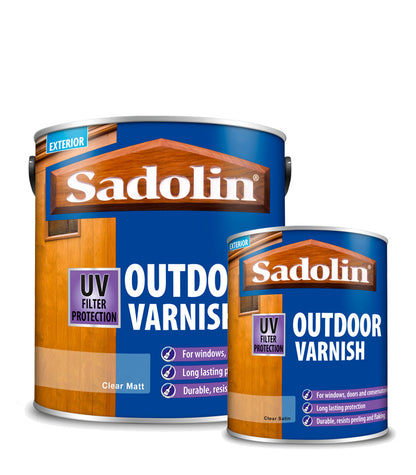 Sadolin Outdoor Varnish - Matt or Satin - All Sizes