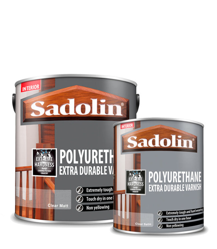Sadolin Polyurethane Extra Durable Interior Varnish - All Finishes - All Sizes