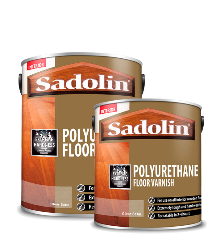 Sadolin Polyurethane Floor Varnish - Satin or Gloss - All Sizes
