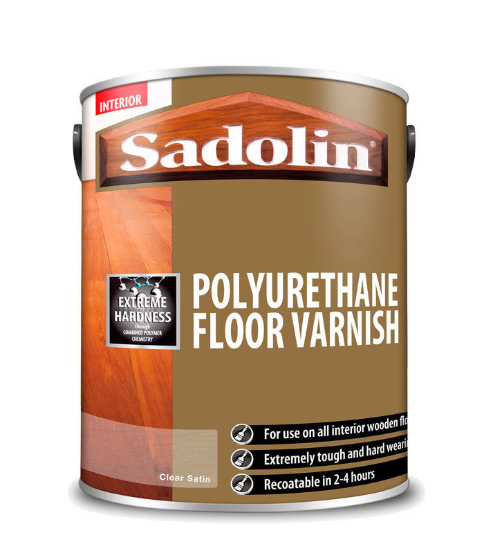 Sadolin Polyurethane Floor Varnish - Satin - 5L