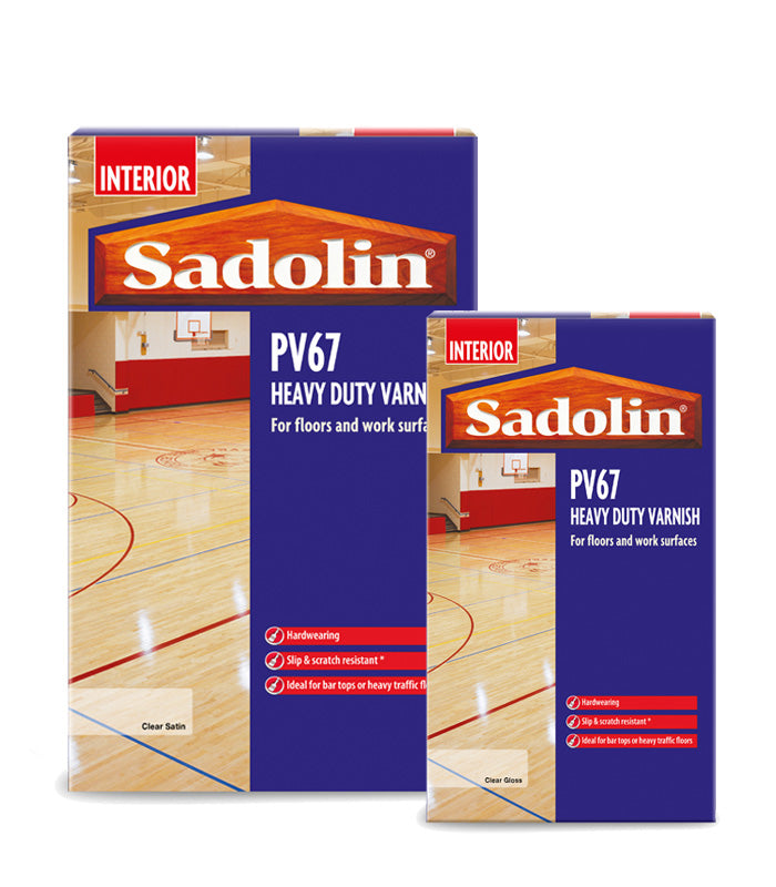 Sadolin PV67 Heavy Duty Varnish - Gloss or Satin - All Sizes