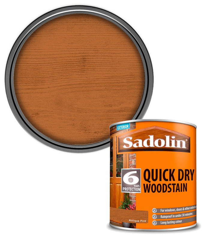Sadolin Quick Dry Woodstain - Antique Pine - 1L