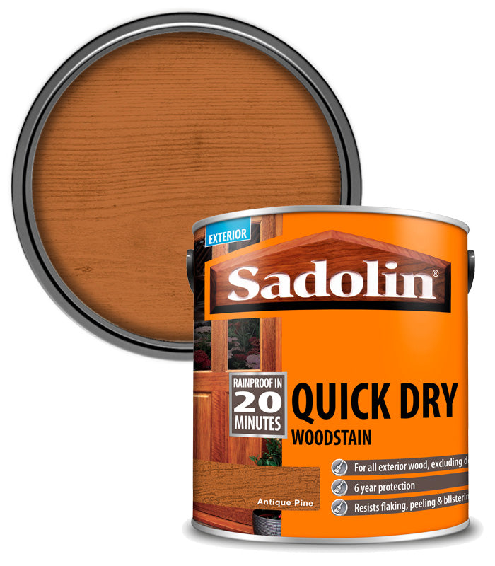Sadolin Quick Dry Woodstain - Antique Pine - 2.5L