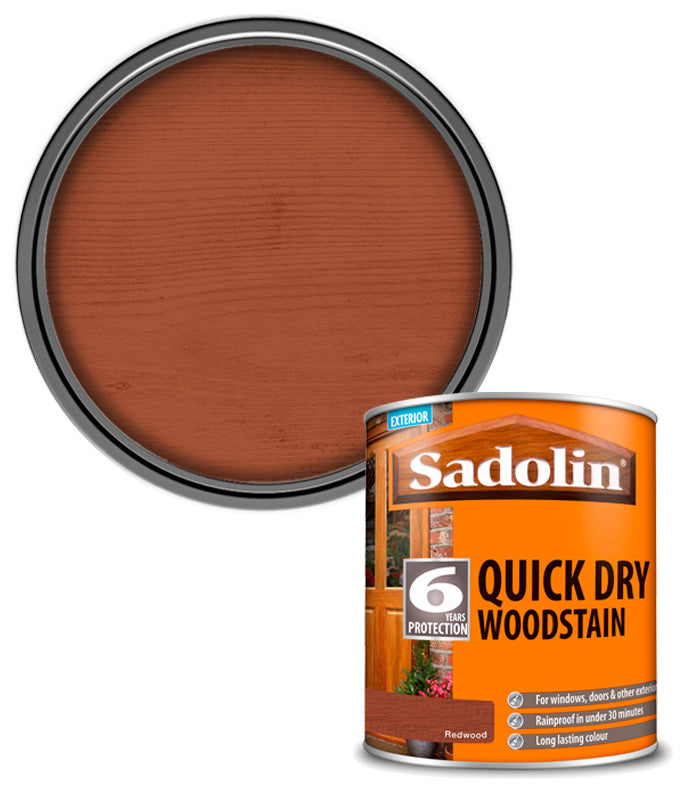 Sadolin Quick Dry Woodstain - Redwood - 1L