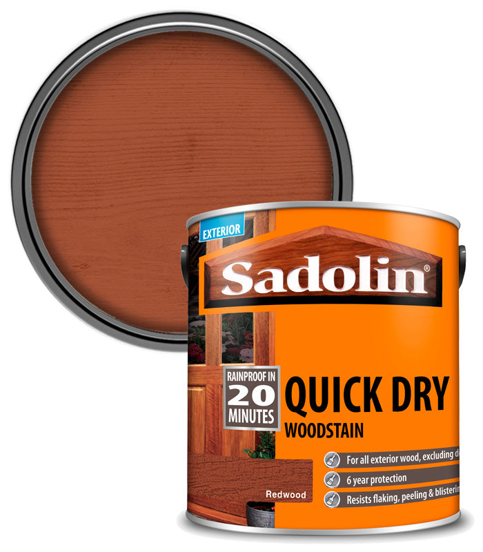 Sadolin Quick Dry Woodstain - Redwood - 2.5L
