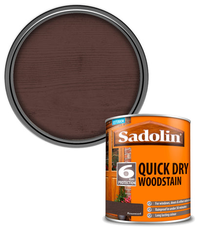 Sadolin Quick Dry Woodstain - Rosewood - 1L