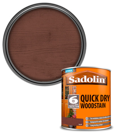 Sadolin Quick Dry Woodstain - Teak - 1L