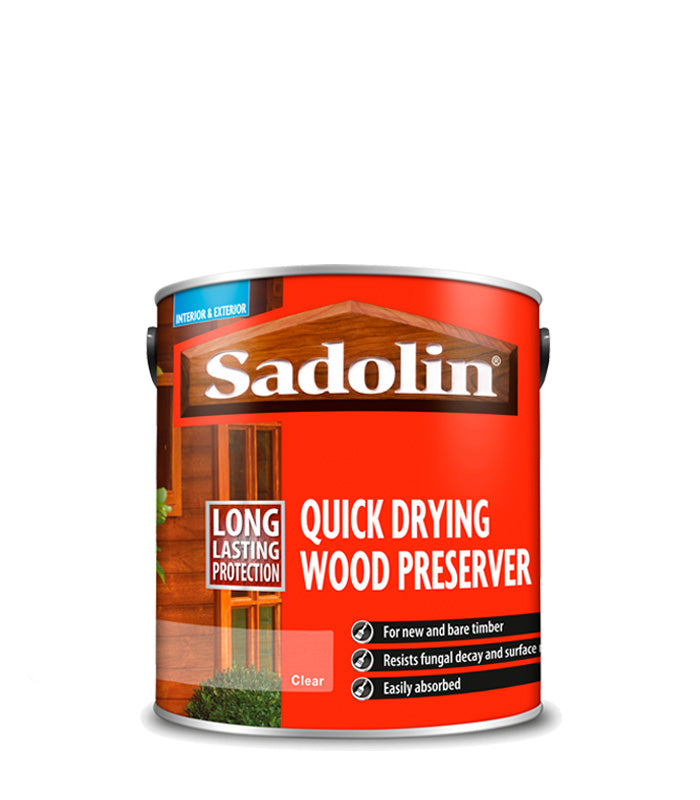 Sadolin Quick Drying Wood Preserver - Clear - 2.5 Litre