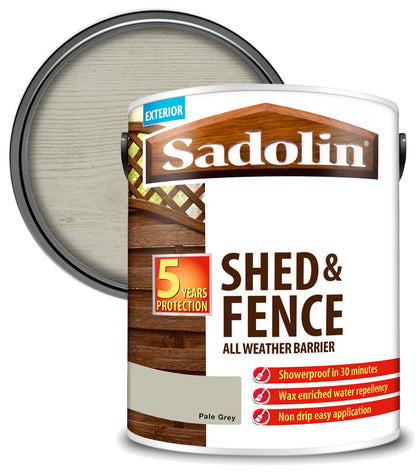 Sadolin Shed and Fence Protector All Weather Barrier - Pale Grey - 5L