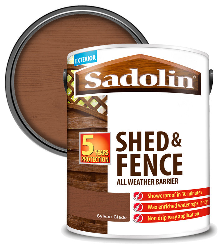 Sadolin Shed and Fence Protector All Weather Barrier - Sylvan Glade - 5L