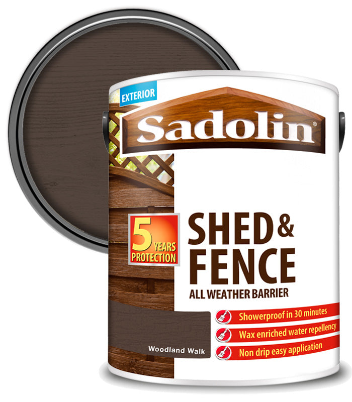 Sadolin Shed and Fence Protector All Weather Barrier - Woodland Walk - 5L