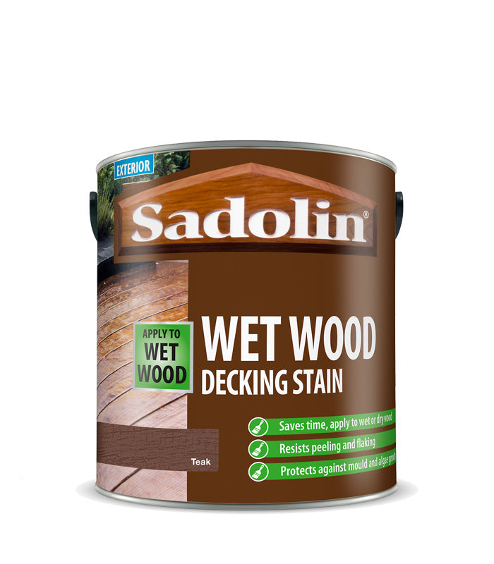 Sadolin Wet Wood Decking Stain - 2.5 Litre