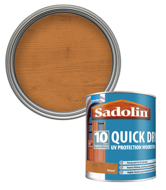 Sadolin Quick Dry UV Protection Woodstain - Natural - 1L