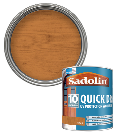 Sadolin Quick Dry UV Protection Woodstain - Natural - 1L