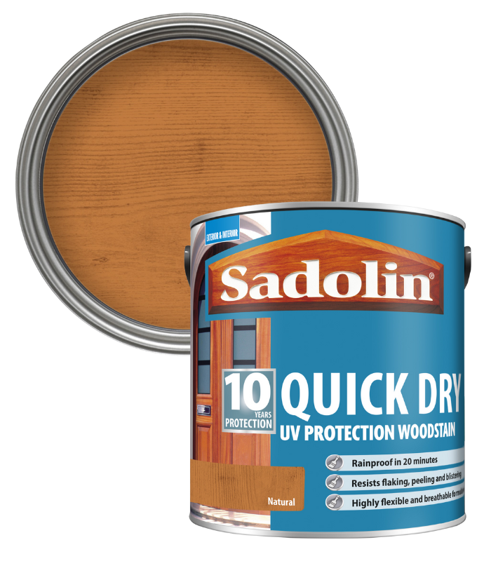 Sadolin Quick Dry UV Protection Woodstain - Natural - 2.5L