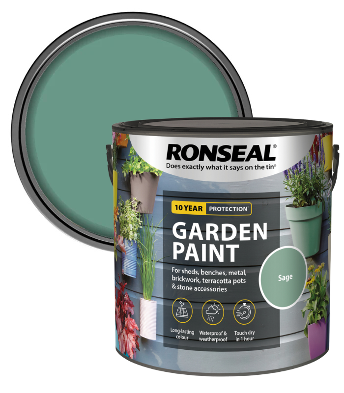 Ronseal Garden Paint - Sage - 2.5 Litre