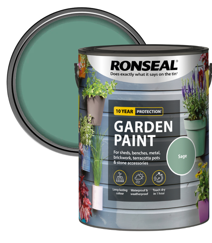 Ronseal Garden Paint - Sage - 5 Litre