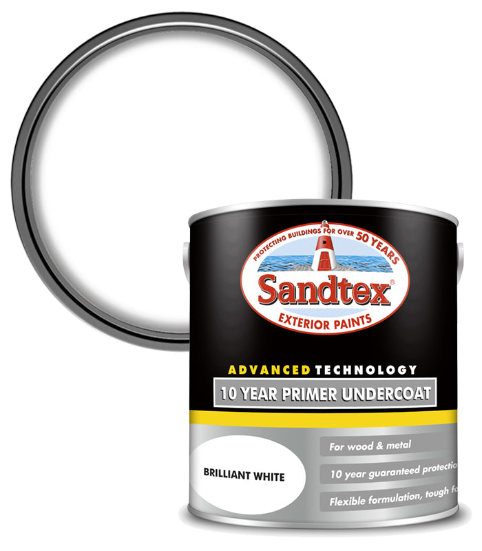Sandtex 10 Year Primer Undercoat - White - 2.5L