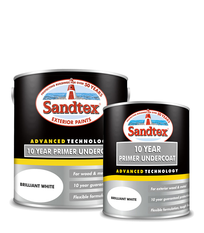 Sandtex 10 Year Primer Undercoat - All Colours - All Sizes