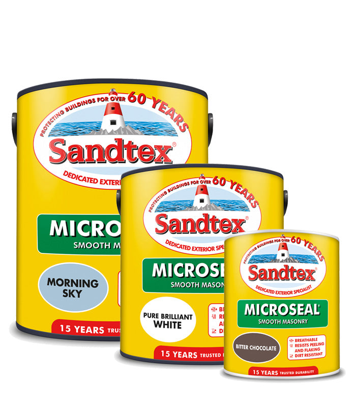 Sandtex 15 Year Microseal Smooth Masonry - All Colours - All Sizes