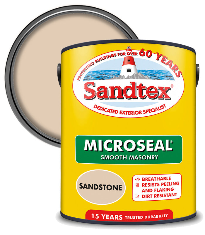 Sandtex 15 Year Microseal Smooth Masonry - Sandstone - 5L