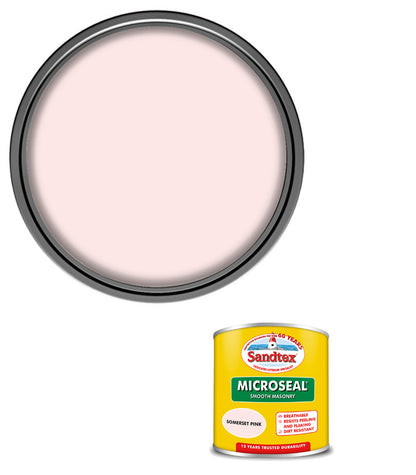 Sandtex 15 Year Microseal Smooth Masonry - Somerset Pink - 150ml