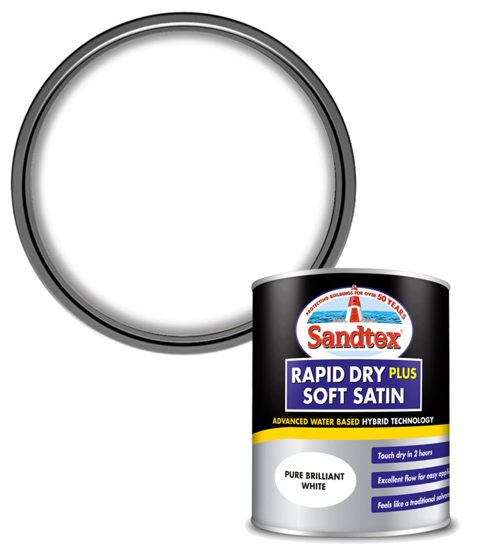 Sandtex Rapid Dry Plus Satin Paint – Next Day Paint