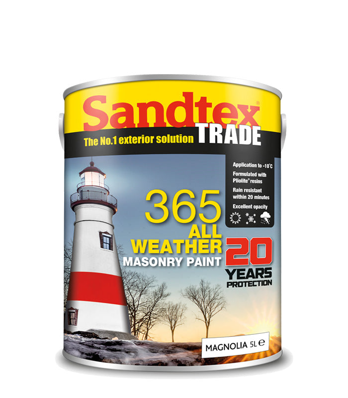 Sandtex Trade 365 All Weather Masonry Paint - All Colours - 5 Litres