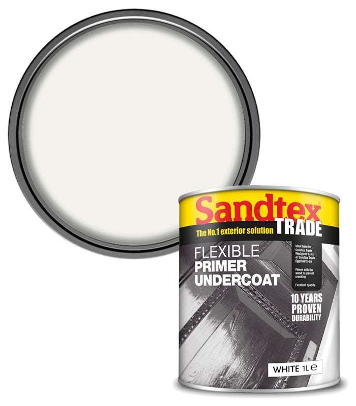 Sandtex Trade Flexible Primer Undercoat - White - 1L