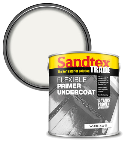 Sandtex Trade Flexible Primer Undercoat - White - 2.5L