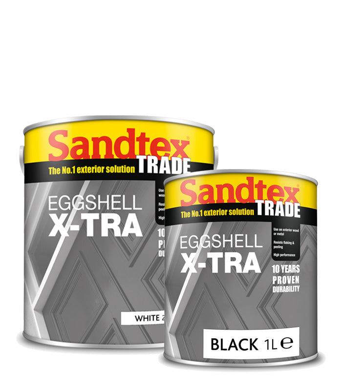 Sandtex Trade Eggshell X-tra Flexible Eggshell - All Colours - All Sizes