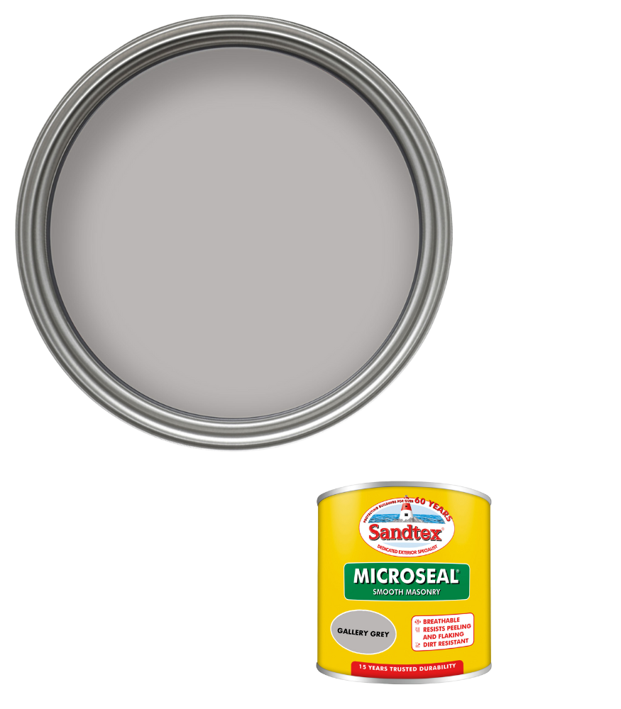 Sandtex 15 Year Microseal Smooth Masonry - Gallery Grey - 150ml