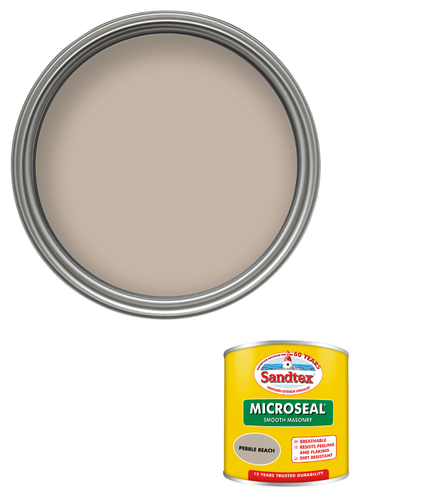 Sandtex 15 Year Microseal Smooth Masonry - Pebble Beach - 150ml