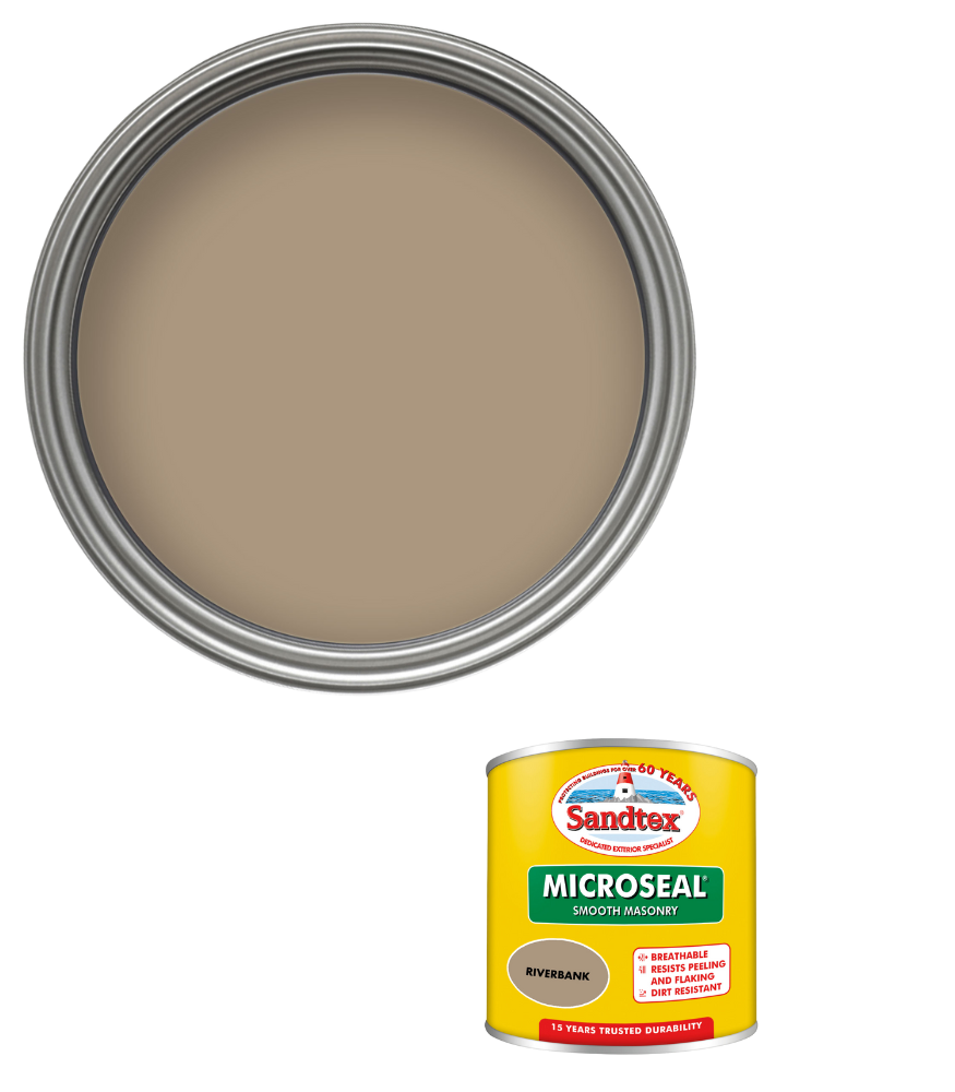 Sandtex 15 Year Microseal Smooth Masonry - Riverbank - 150ml