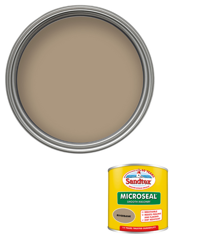 Sandtex 15 Year Microseal Smooth Masonry - Riverbank - 150ml