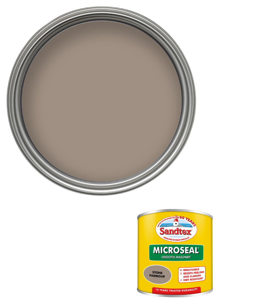 Sandtex 15 Year Microseal Smooth Masonry - Stone Harbour - 150ml