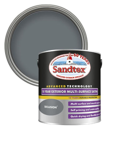 Sandtex 10 Year Exterior Multi Surface Satin - Seclusion - 2.5L