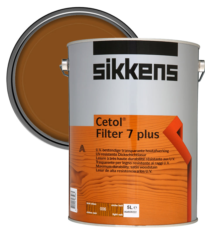 Sikkens Cetol Filter 7 Plus Woodstain Paint - 5 Litre - Light Oak (006)
