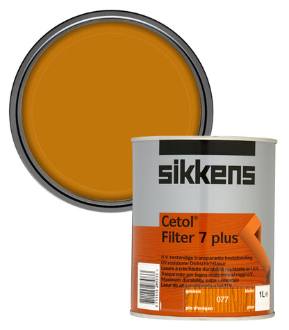 Sikkens Cetol Filter 7 Plus Woodstain Paint - 1 Litre - Pine (077)