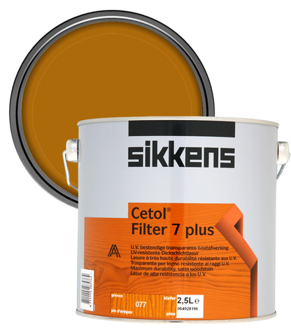 Sikkens Cetol Filter 7 Plus Woodstain Paint - 2.5 Litre - Pine (077)