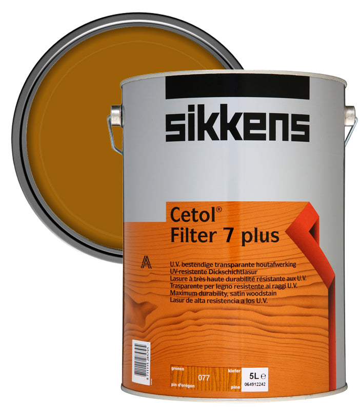 Sikkens Cetol Filter 7 Plus Woodstain Paint - 5 Litre - Pine (077)