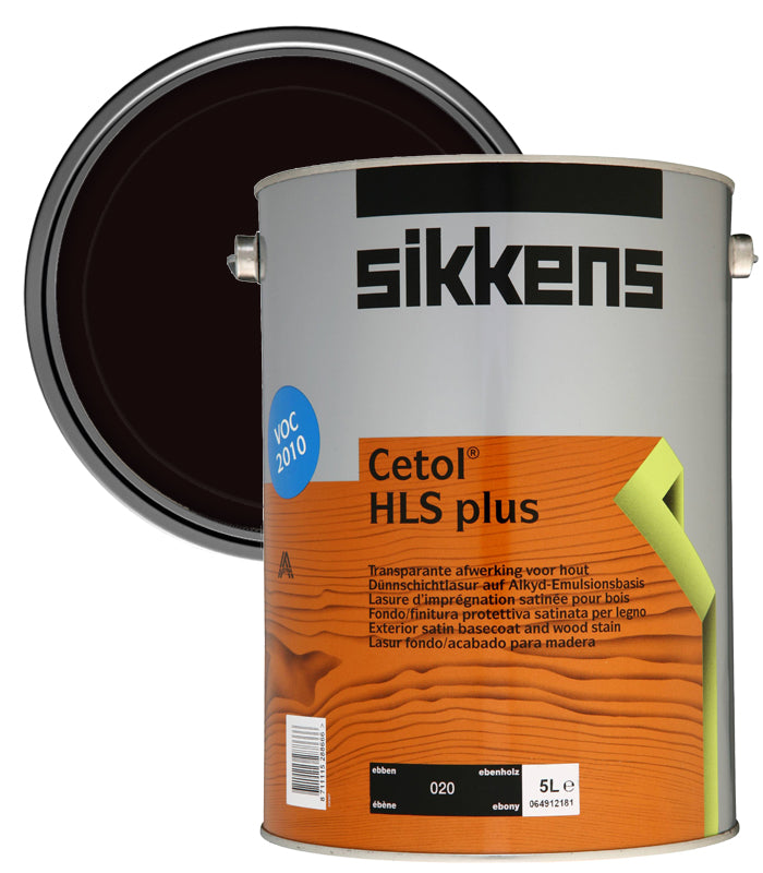 Sikkens Cetol HLS Plus Woodstain Paint - 5 Litre - Ebony (020)