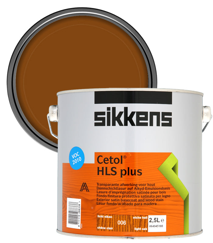 Sikkens Cetol HLS Plus Woodstain Paint - 2.5 Litre - Light Oak (006)