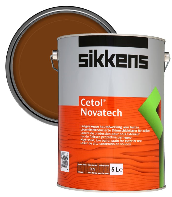Sikkens Cetol Novatech Woodstain Paint - 5 Litre - Dark Oak (009)