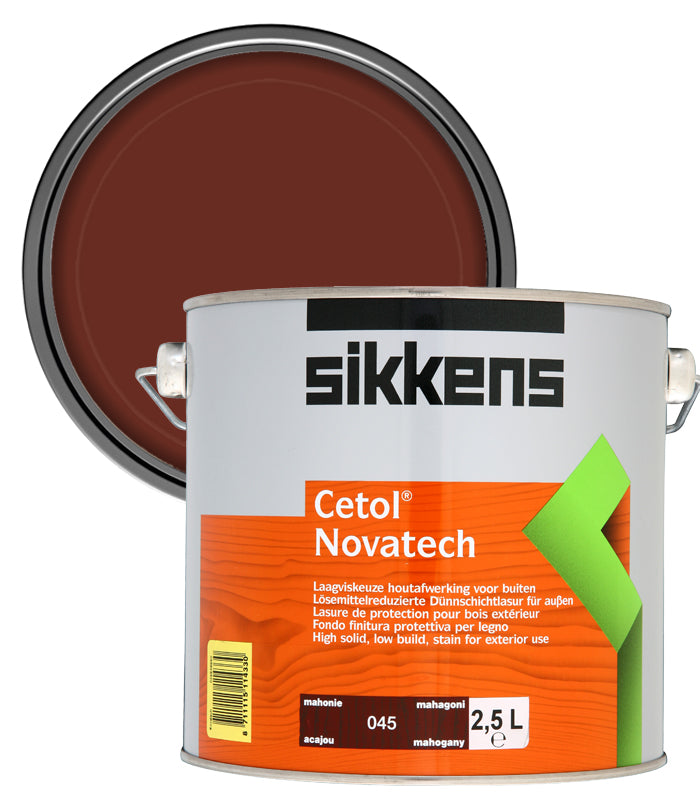 Sikkens Cetol Novatech Woodstain Paint - 2.5 Litre - Mahogany (045)
