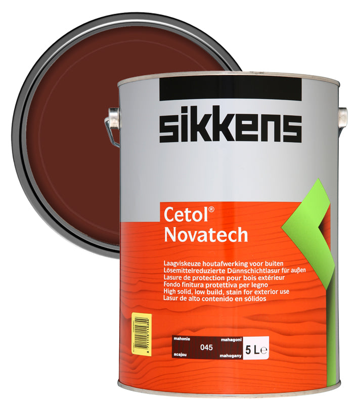 Sikkens Cetol Novatech Woodstain Paint - 5 Litre - Mahogany (045)