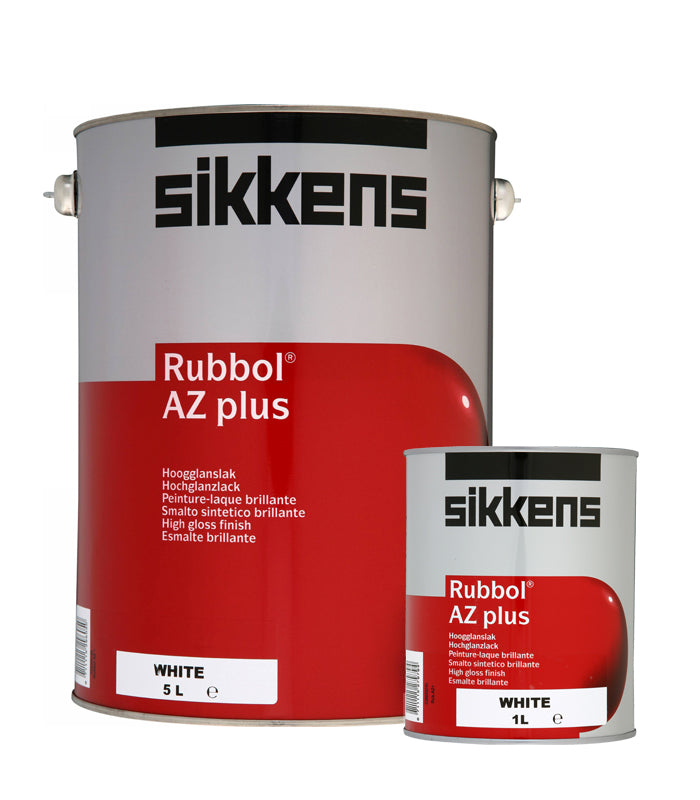 Sikkens Rubbol AZ Plus Paint - 1 Litre and 5 Litres - White